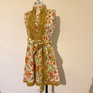 Sue Sartor Sleeveless Flounce Mini